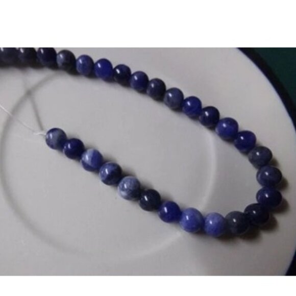 1 Strand Sodalite Round Beads 6mm - Picture 1 of 2